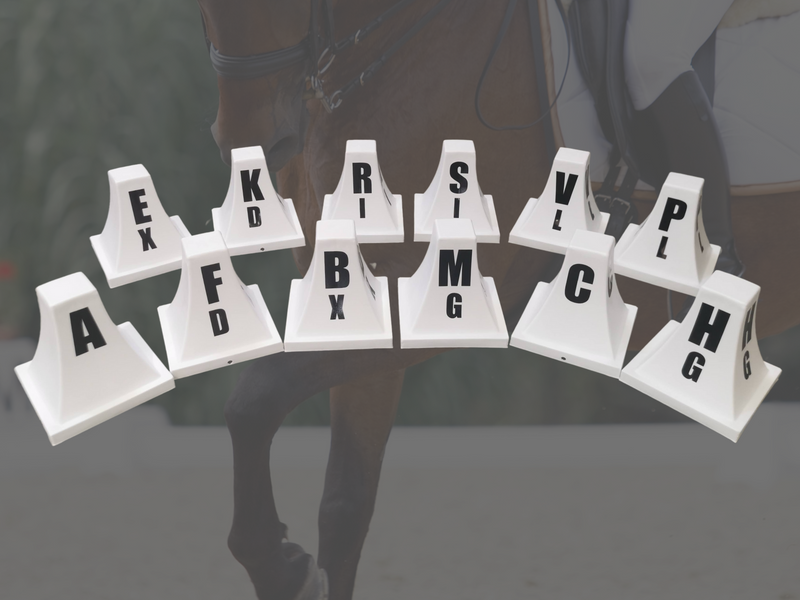 Load image into Gallery viewer, Dressage Arena &quot;Letter&quot; Marker Sets - Sport Horse

