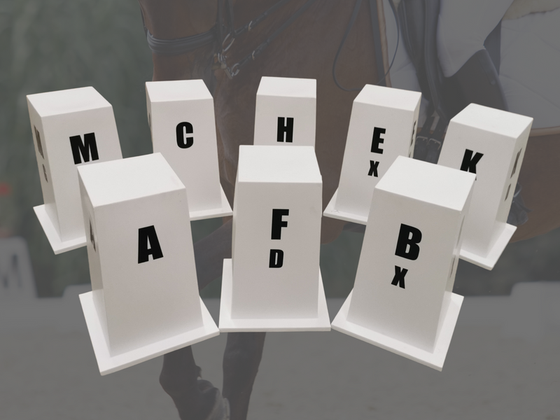 Load image into Gallery viewer, Dressage Arena &quot;Letter&quot; Marker Sets - Sport Horse
